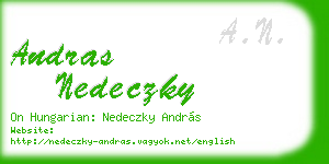 andras nedeczky business card